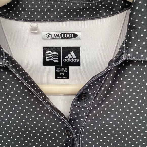 Ladies‎ Adidas Climacool Short Sleeved Performance Polo - XS Gray/white - Picture 4 of 9